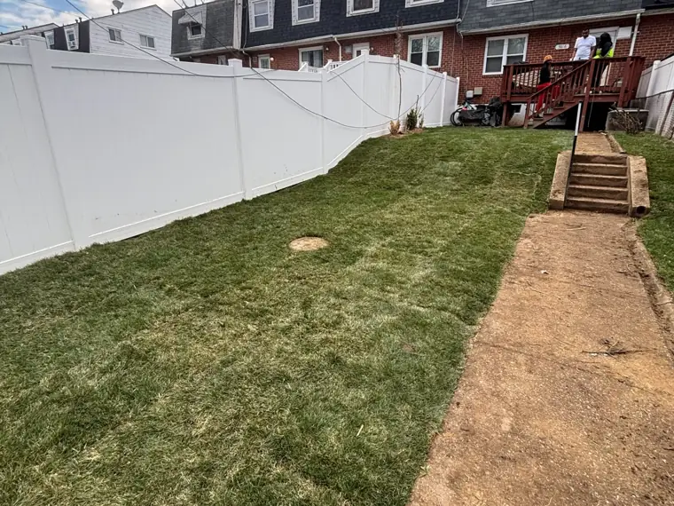 Sod laid and rolled, 10:36