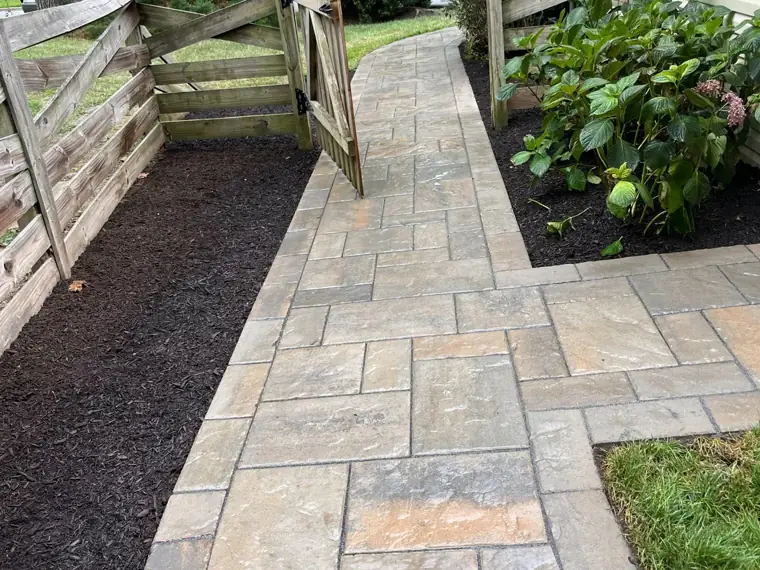 Landscaping and hardscaping work by Jamatte Landscaping in Baltimore County, Maryland