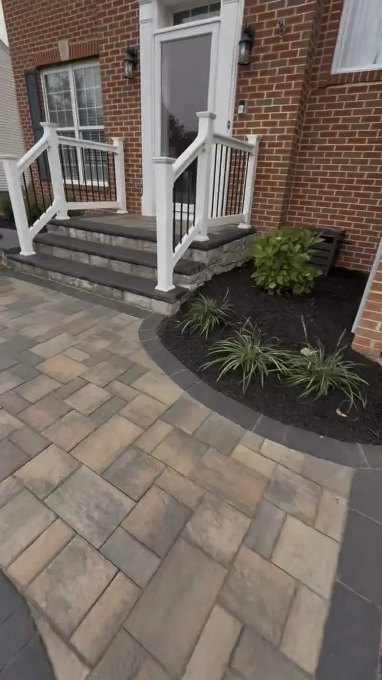 Landscaping and hardscaping work by Jamatte Landscaping in Baltimore County, Maryland