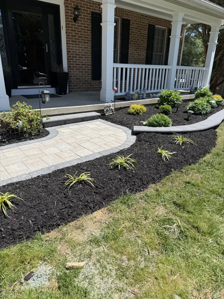 Landscaping and hardscaping work by Jamatte Landscaping in Baltimore County, Maryland
