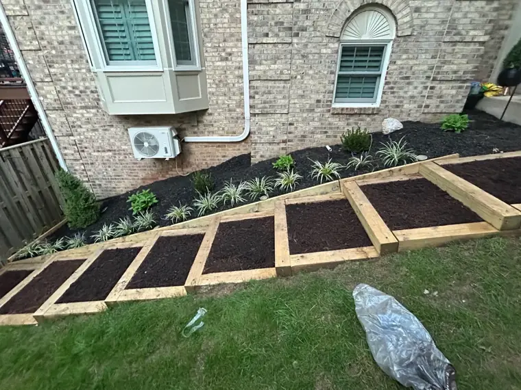 Planting Beds & Stone Walkway in Baltimore County